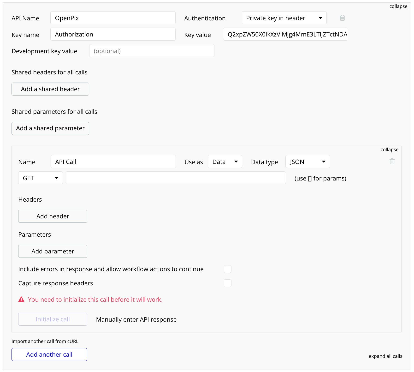 Bubble.io API connector endpoint